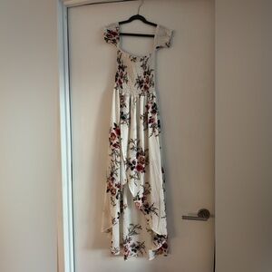 Floral White Maxi Dress